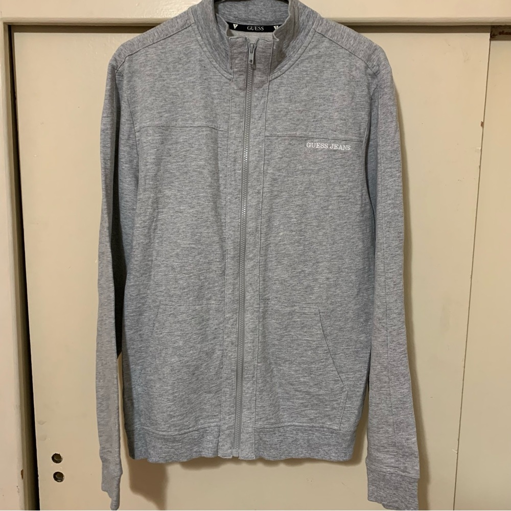 Guess zip up sweater size large mens nwt